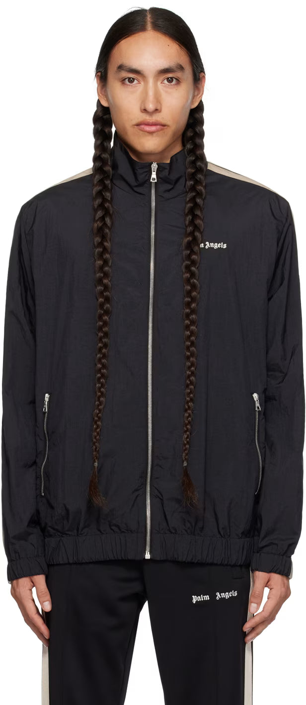 Black Embroidered Track Jacket