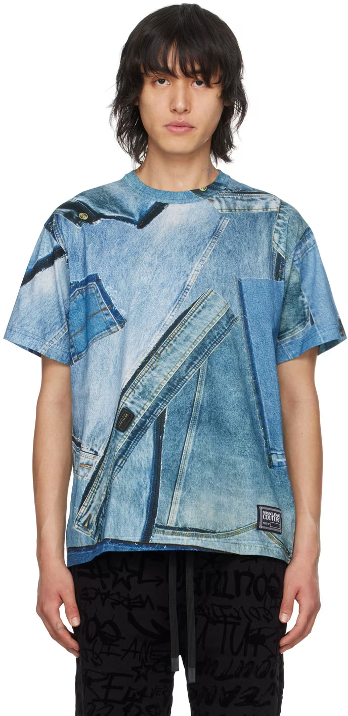 Blue Printed T-Shirt