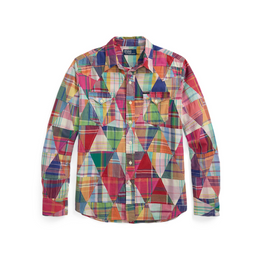 Madras Long Sleeve Tailored Fit Shirt