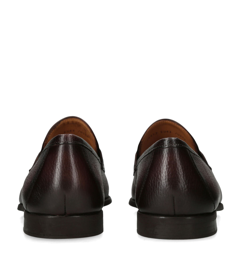 Magnanni Grained-Leather Diezma Loafers - Loafers | Shop From The Mirage