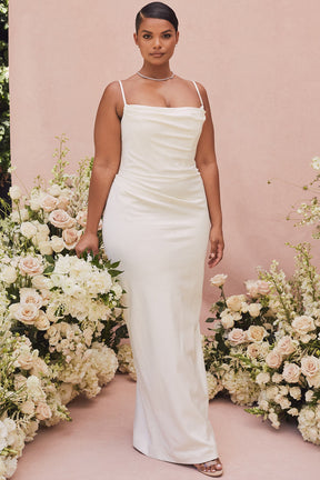 Margaux ivory draped bridal gown - limited edition