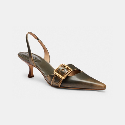 Margot Slingback In Crystal Signature Denim