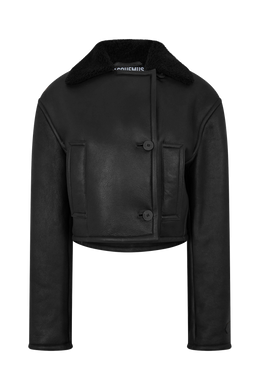 Marino Blouson Long Sleeve Lamb Leather Jacket