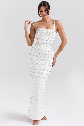 Martine ivory embellished corset wedding gown