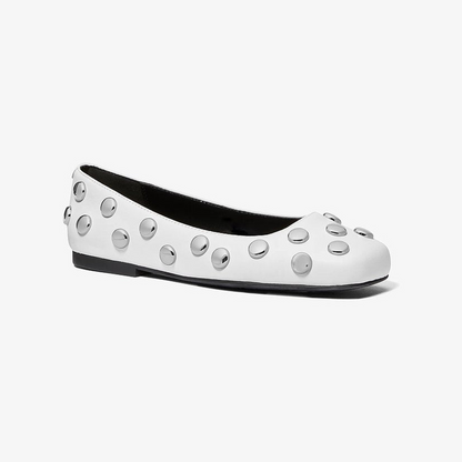 Matilda Studded Leather Ballet Flat