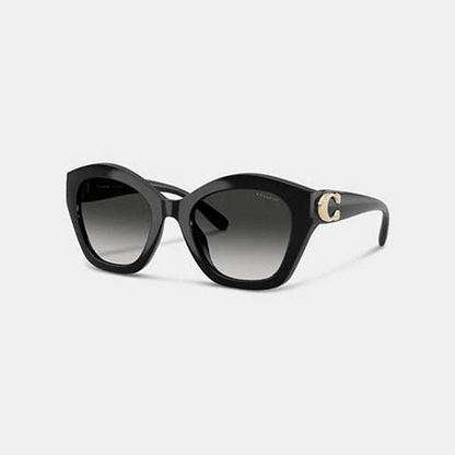 Maxi Sculpted C Oversized Geometric Sunglasses