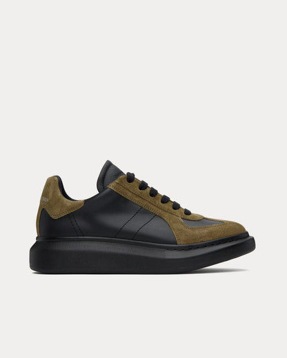 Oversized Retro Black / Khaki Low Top Sneakers