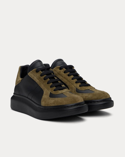 Oversized Retro Black / Khaki Low Top Sneakers