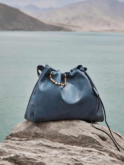 Songmont Medium Gather Bag Set - Navy (Contrast Tone)