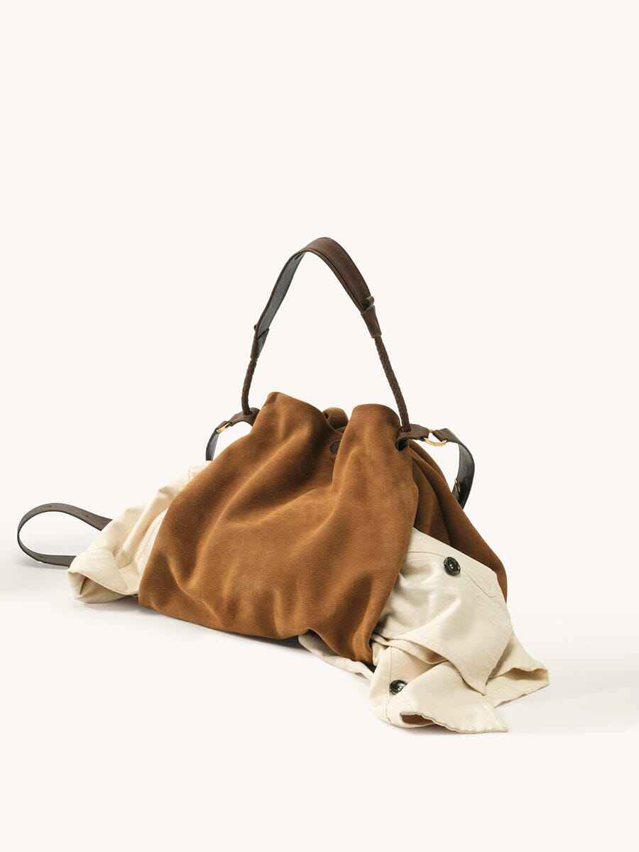 Songmont Medium Gather Bag Set - Ochre Suede