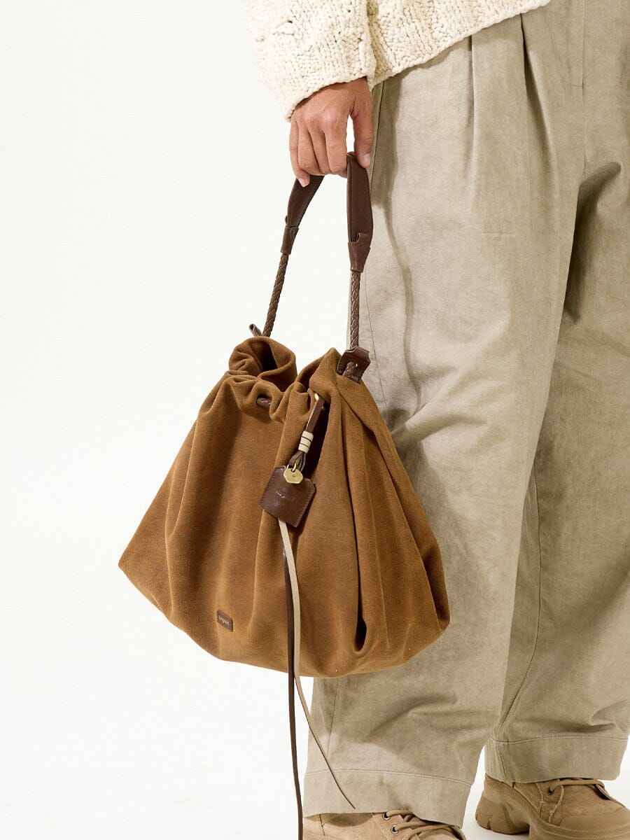 Songmont Medium Gather Bag Set - Ochre Suede