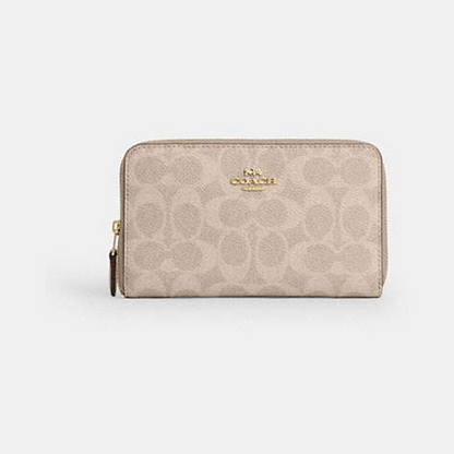 Medium ID Zip Wallet In Signature Canvas