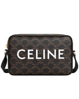 MEDIUM MESSENGER BAG IN Triomphe Canvas with Celine Print