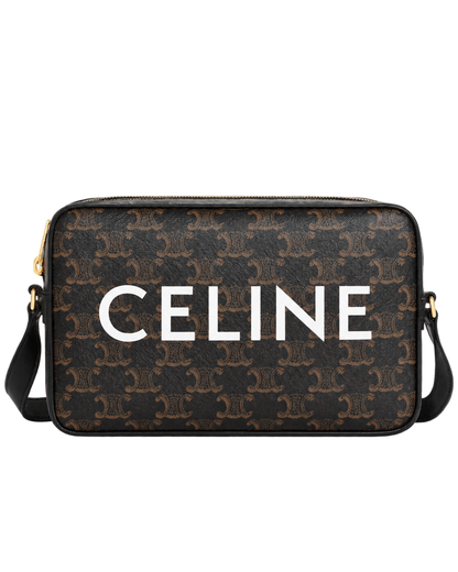 MEDIUM MESSENGER BAG IN Triomphe Canvas with Celine Print