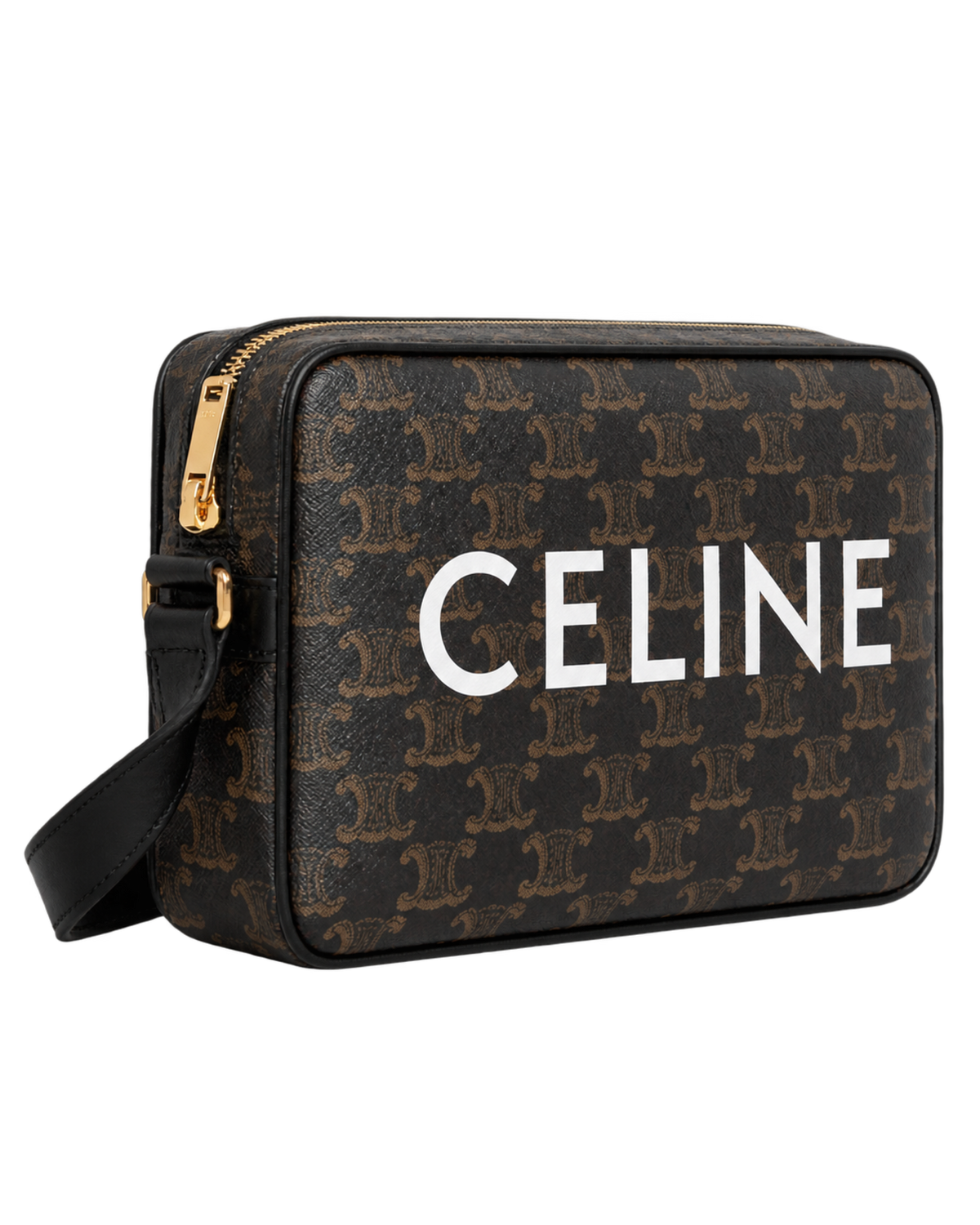 MEDIUM MESSENGER BAG IN Triomphe Canvas with Celine Print