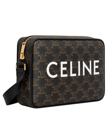 MEDIUM MESSENGER BAG IN Triomphe Canvas with Celine Print