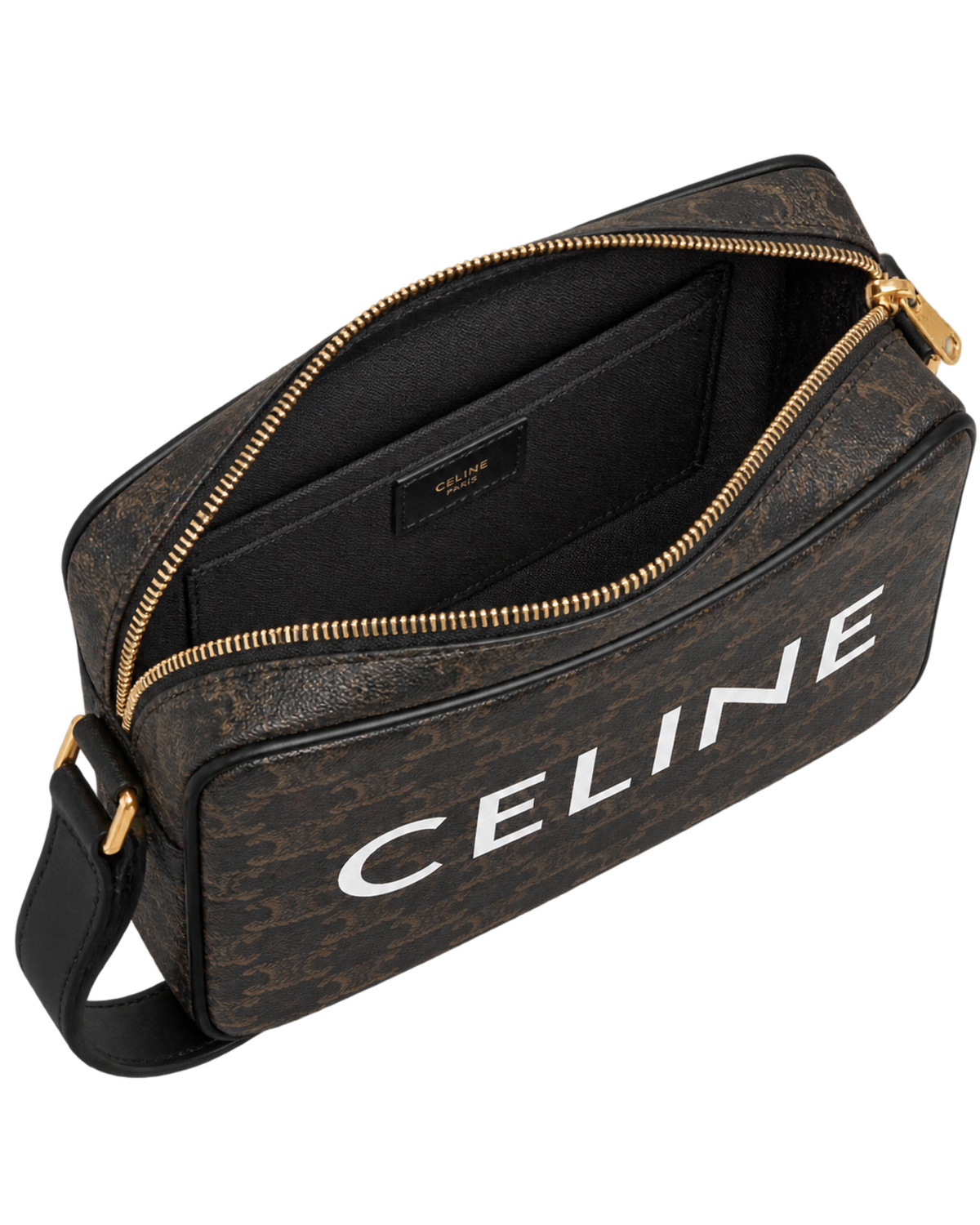 MEDIUM MESSENGER BAG IN Triomphe Canvas with Celine Print