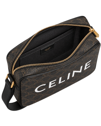 MEDIUM MESSENGER BAG IN Triomphe Canvas with Celine Print