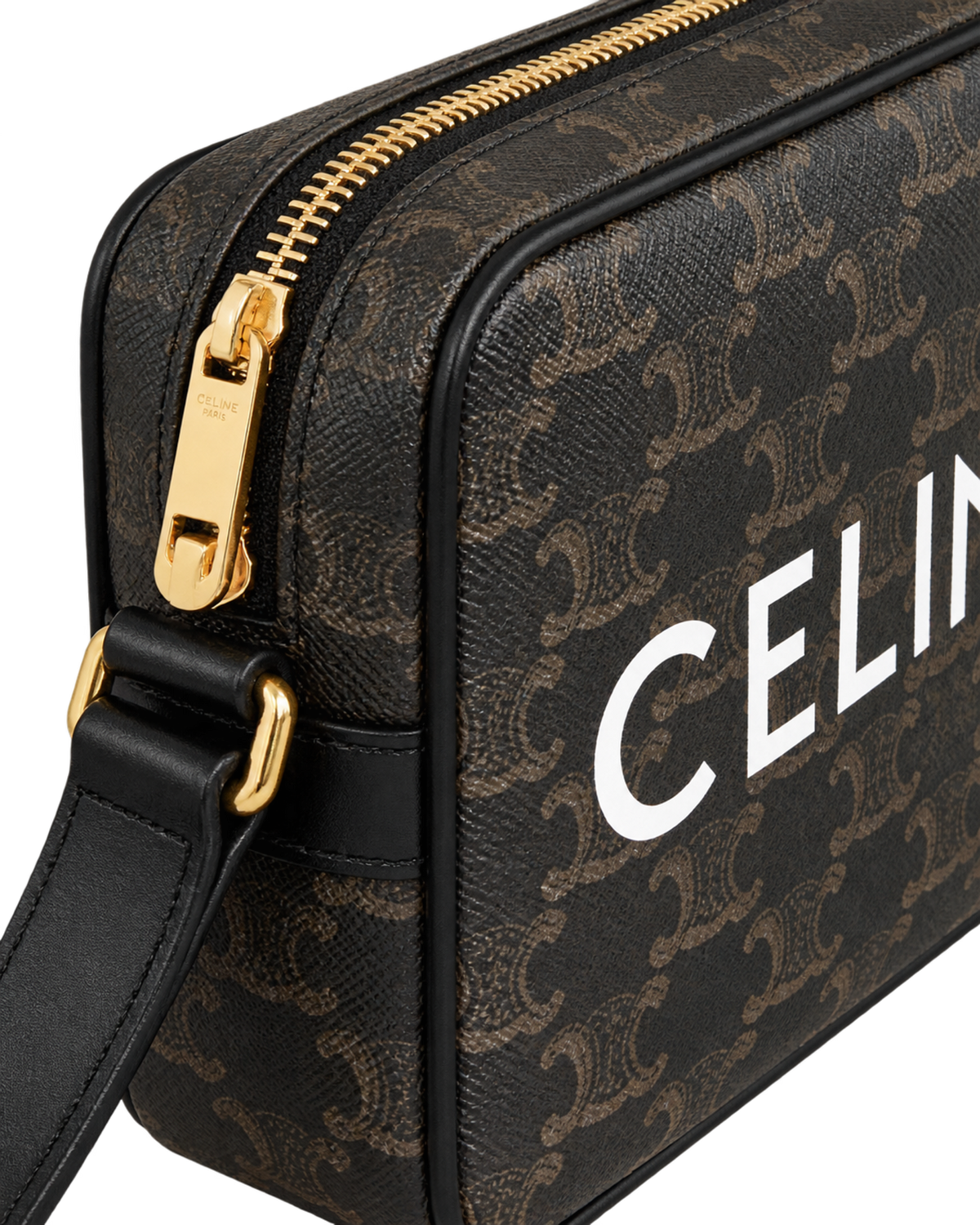 MEDIUM MESSENGER BAG IN Triomphe Canvas with Celine Print