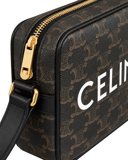 MEDIUM MESSENGER BAG IN Triomphe Canvas with Celine Print