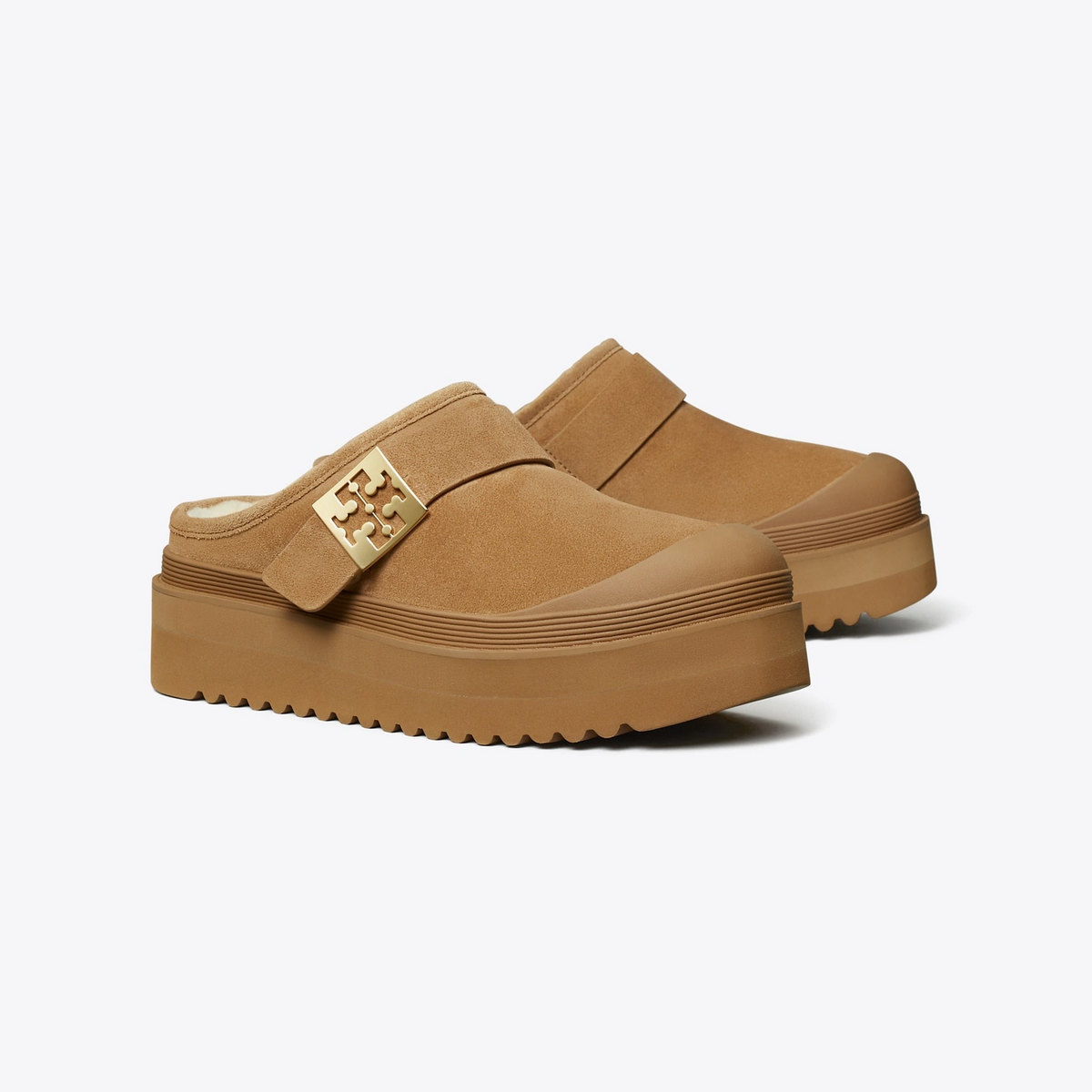 Mellow Shearling Platform Mule