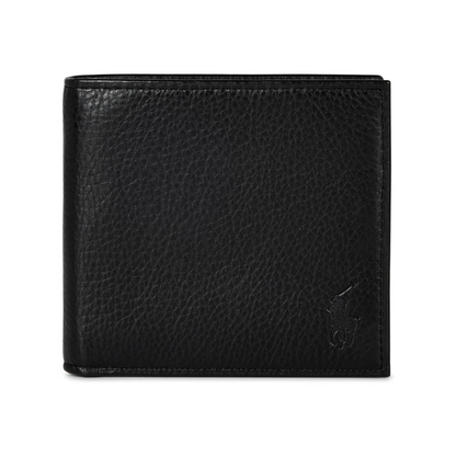 Mens Pebble Leather Billfold Coin Wallet