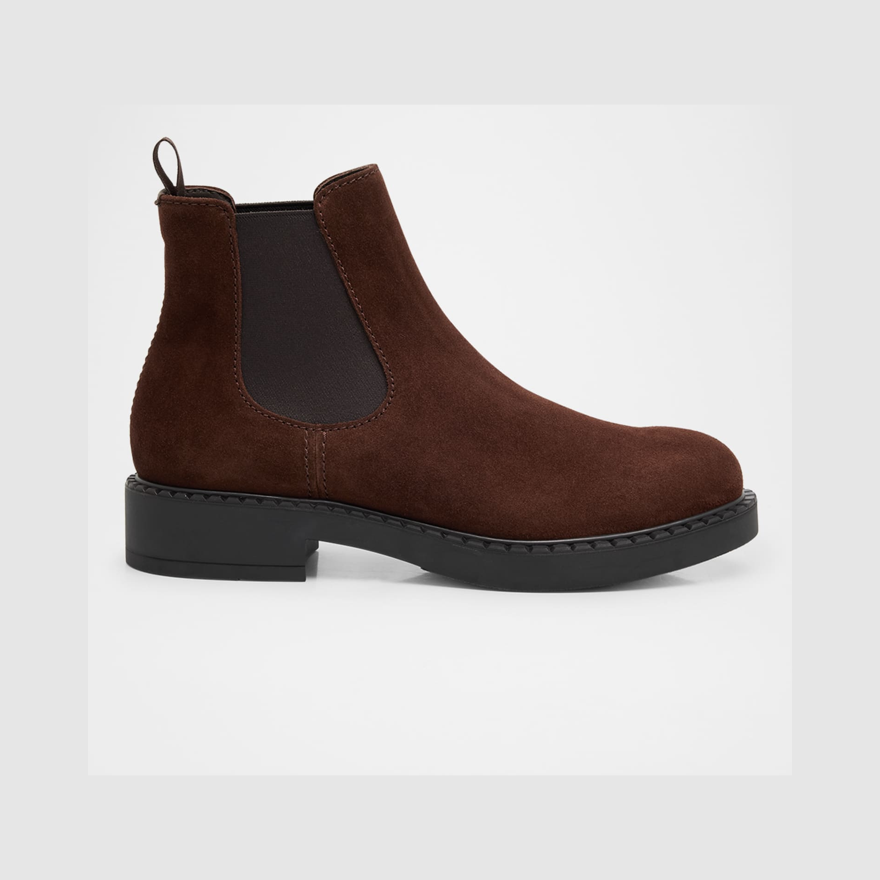 Men's Rubber-Sole Suede Chelsea Boots