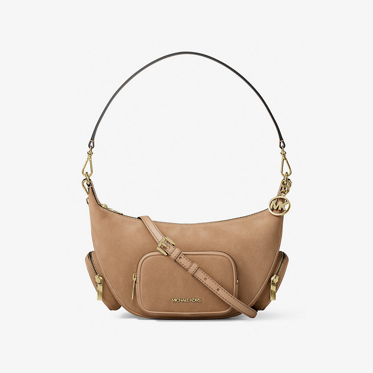 Merritt Medium Suede Convertible Shoulder Bag