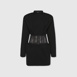 MESH CORSET MINI DRESS