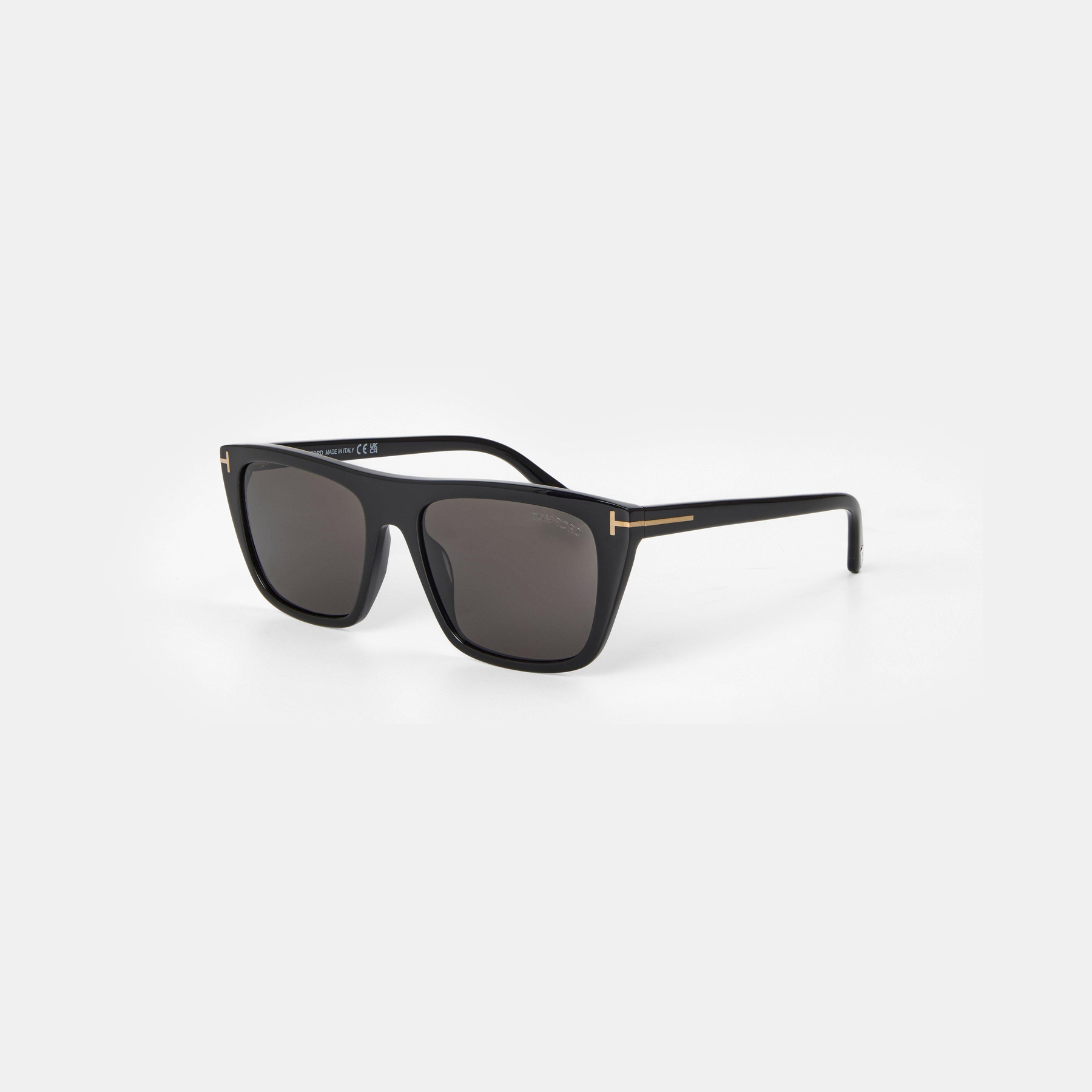 Metal Accent Wayfarer Sunglasses