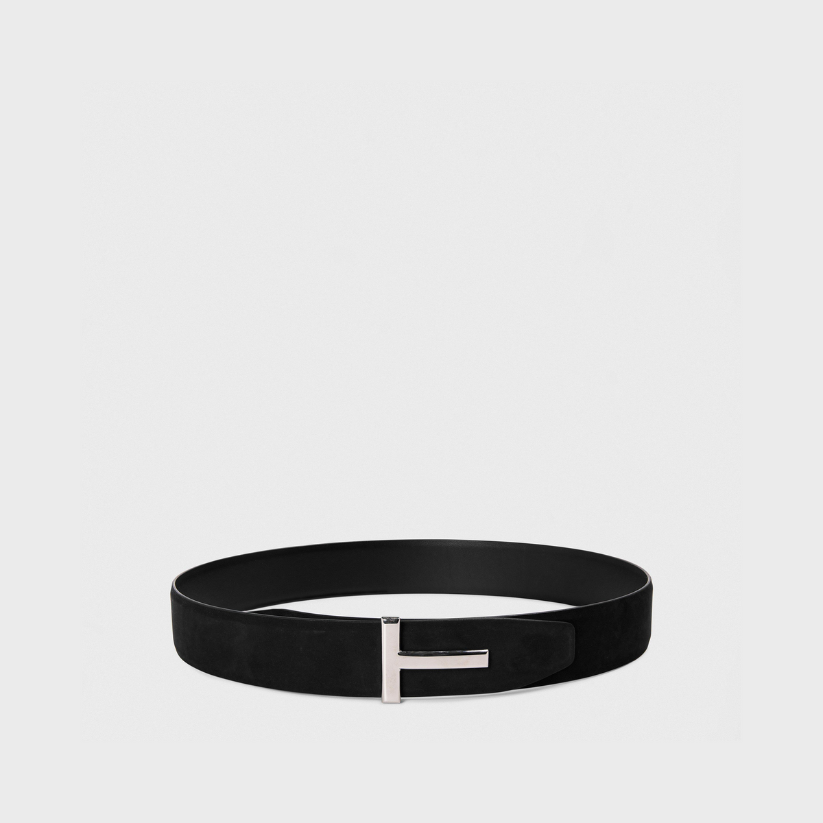 Metal T Buckle Leather Belt