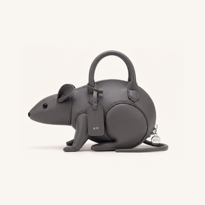 Mia Mouse Top Handle Bag - Gray