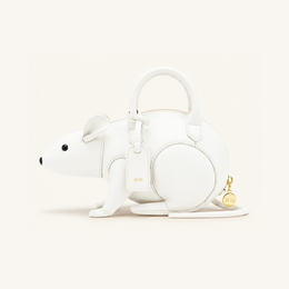 Mia Mouse Top Handle Bag - White