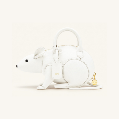 Mia Mouse Top Handle Bag - White