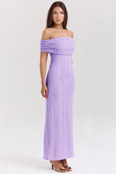 Orchid ladder knit maxi dress