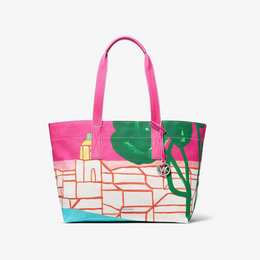 Michael Kors X Christina Zimpel Large Cotton Canvas Tote Bag