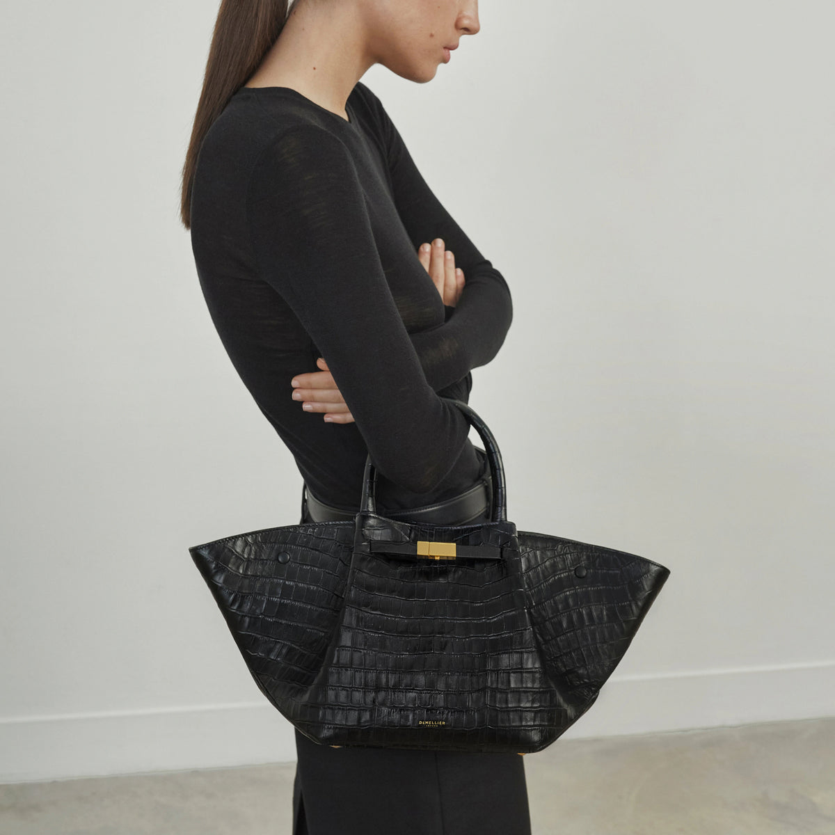 The Midi New York - Black Croc-Effect