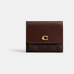 Mila Small Flap Wallet In Signature Canvas