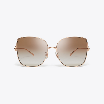 Miller Metal Oversized Butterfly Sunglasses