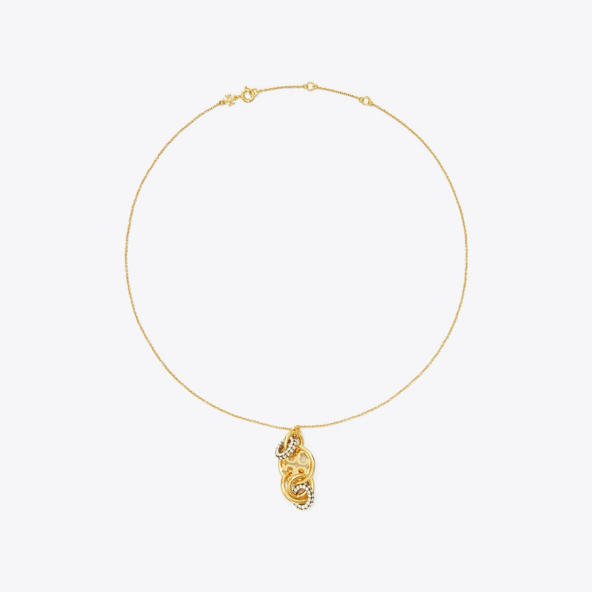 Miller Pavé Interlocking Pendant