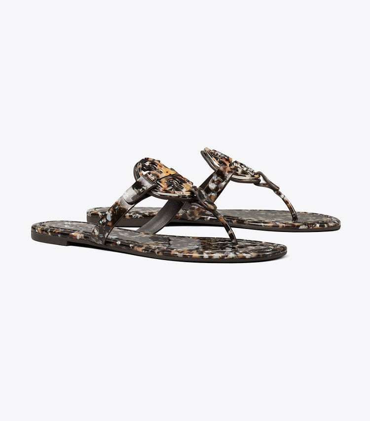 MILLER PRINTED PATENT SANDAL
