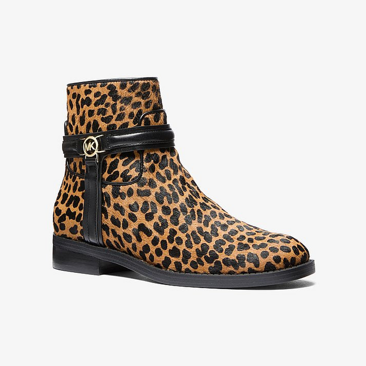 Mindy Leopard Print Calf Hair Boot