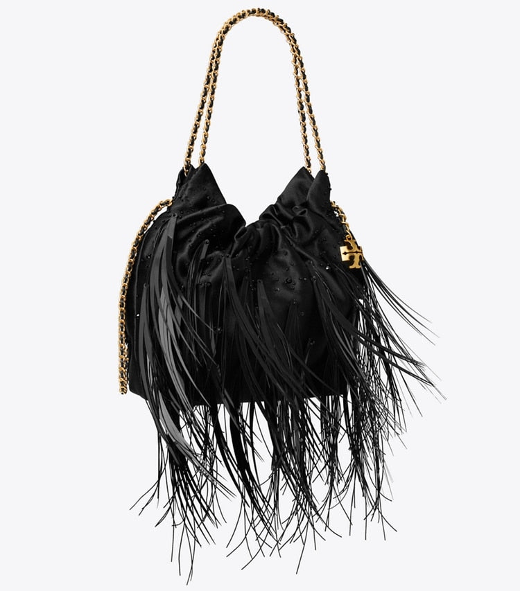 Mini Fleming Feather Hobo Bag