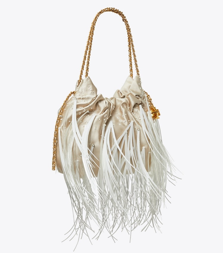 Mini Fleming Feather Hobo Bag