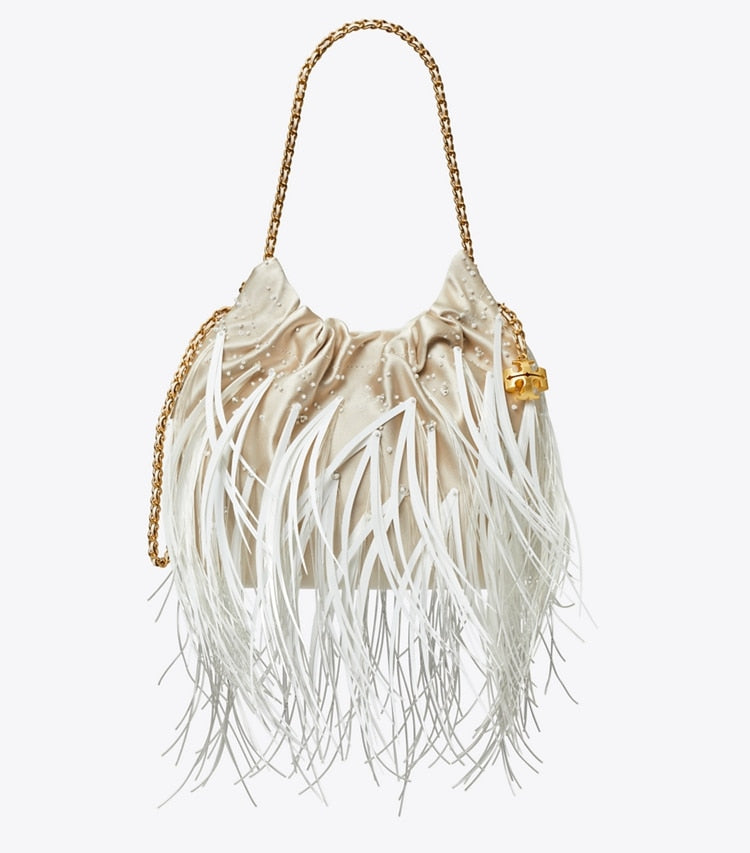 Mini Fleming Feather Hobo Bag