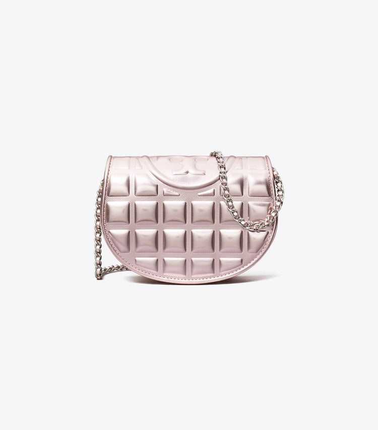 Mini Fleming Metallic Square Quilt Crossbody