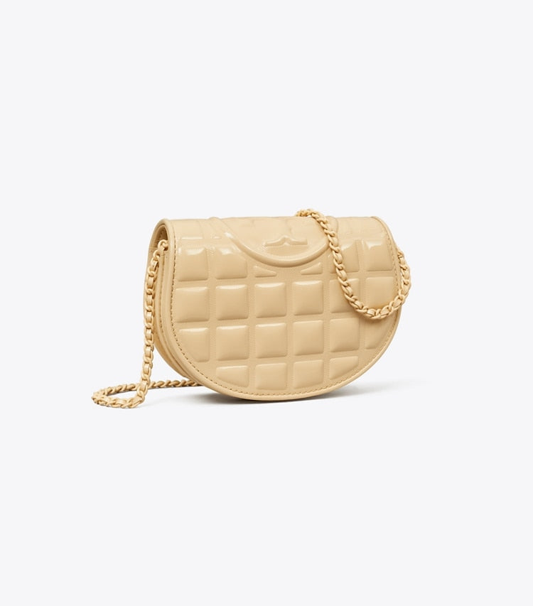 Mini Fleming Patent Square Quilt Crossbody