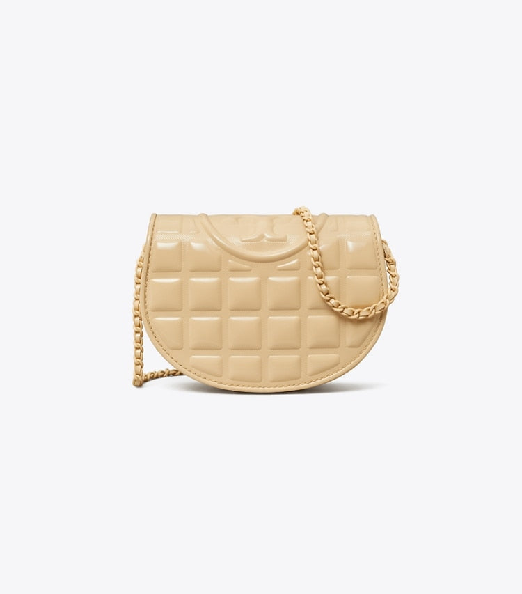 Mini Fleming Patent Square Quilt Crossbody