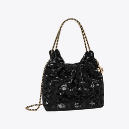Mini Fleming Sequin Hobo Bag