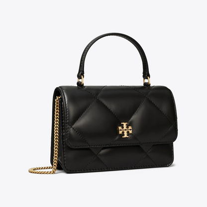 Mini Kira Diamond Quilt Top-Handle Crossbody